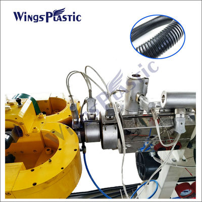 पेशेवर उच्च गति पीई घुमावदार पाइप extruder मशीन 30m/Min