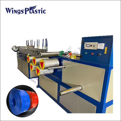 उच्च उत्पादक पीवीसी फाइबर प्रबलित ले फ्लैट सिंचाई नली extruder बनाने की मशीन