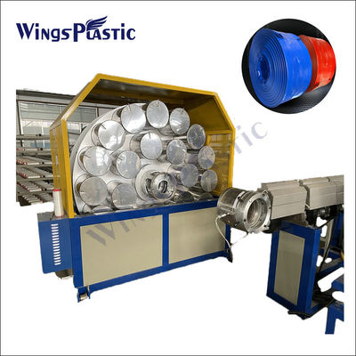 उच्च उत्पादक पीवीसी फाइबर प्रबलित ले फ्लैट सिंचाई नली extruder बनाने की मशीन