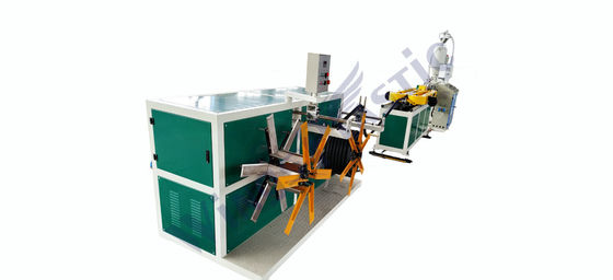 पीपी/पीई/पीवीसी/पीए प्लास्टिक एकल दीवार नालीदार नलिका पाइप extruders मशीन