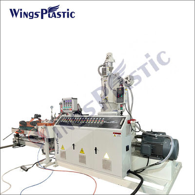 प्लास्टिक पीई दोहरी दीवार घुमावदार जल निकासी पाइप extruder मशीन 6-8m/Min