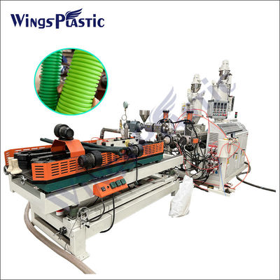 उच्च गति एचडीपीई डबल दीवार नालीदार पाइप उत्पादन लाइन प्लास्टिक extruder DWC पाइप बनाने की मशीन
